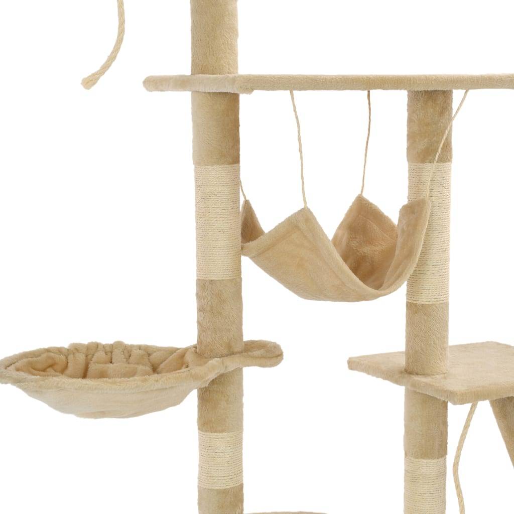 Arbre à chat Karoliina Beige 147 X 35 X (230-250) cm - P87209B - Image 6