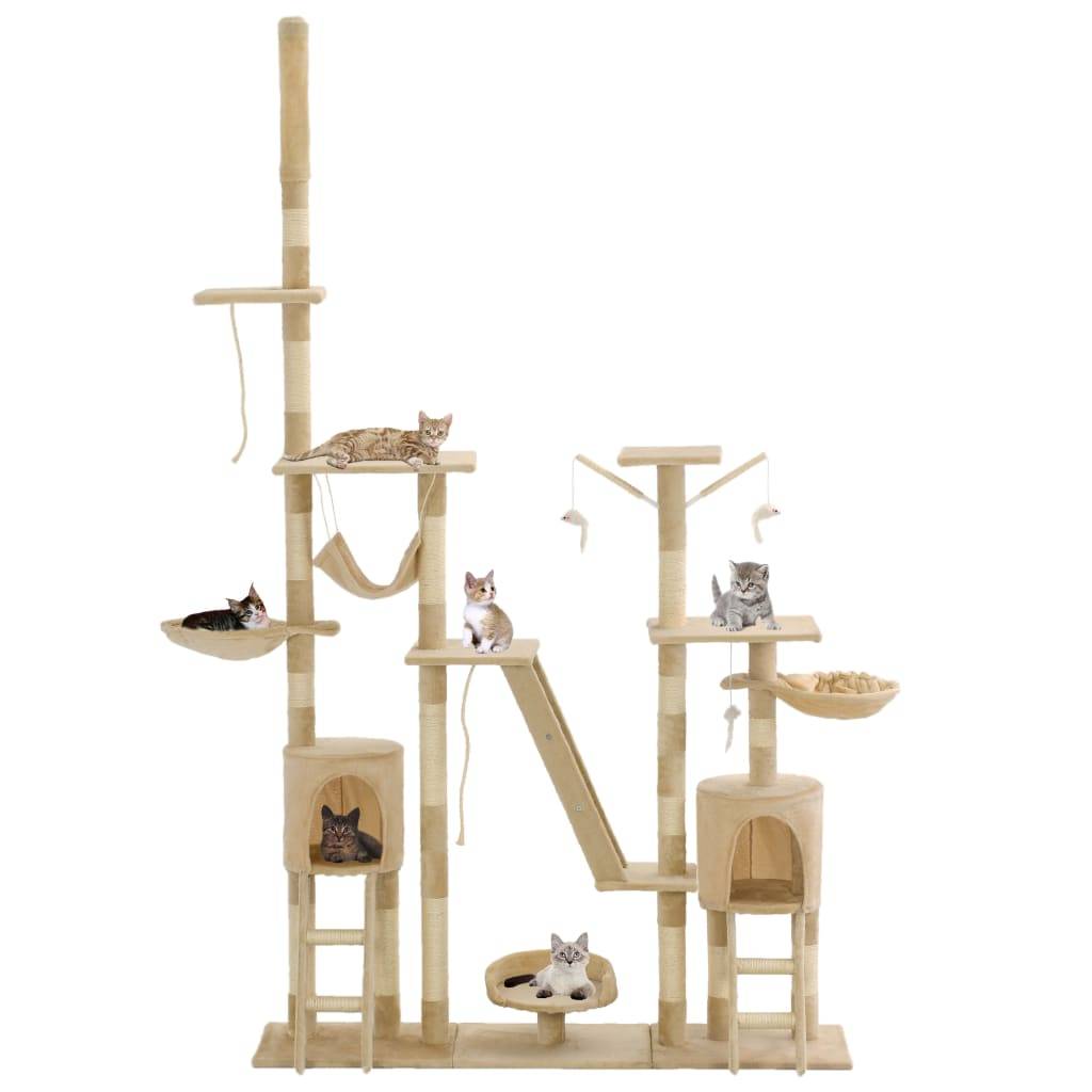 Arbre à chat  Karoliina Beige  147 X 35 X (230-250) cm  - P87209B - Image 2