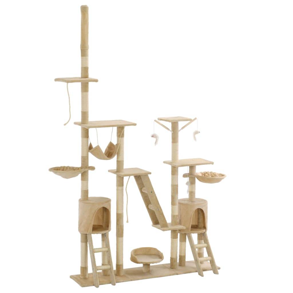 Arbre à chat  Karoliina Beige  147 X 35 X (230-250) cm  - P87209B