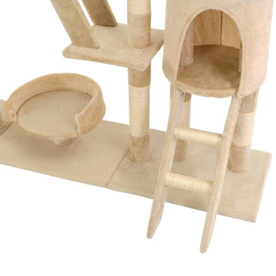 Arbre à chat Karoliina Beige 147 X 35 X (230-250) cm - P87209B - Image 7