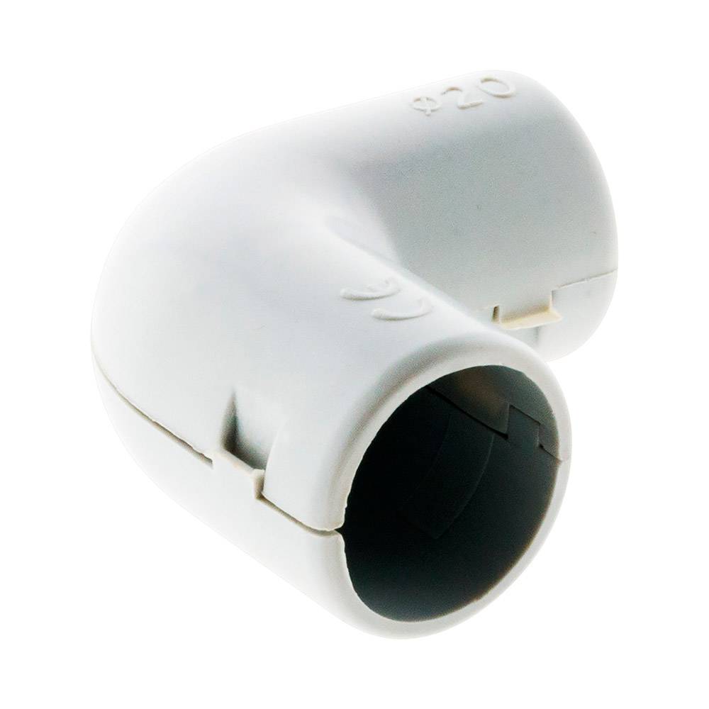 Zenitech - Équerre pour conduits Ø 20mm gris  lot de 3
