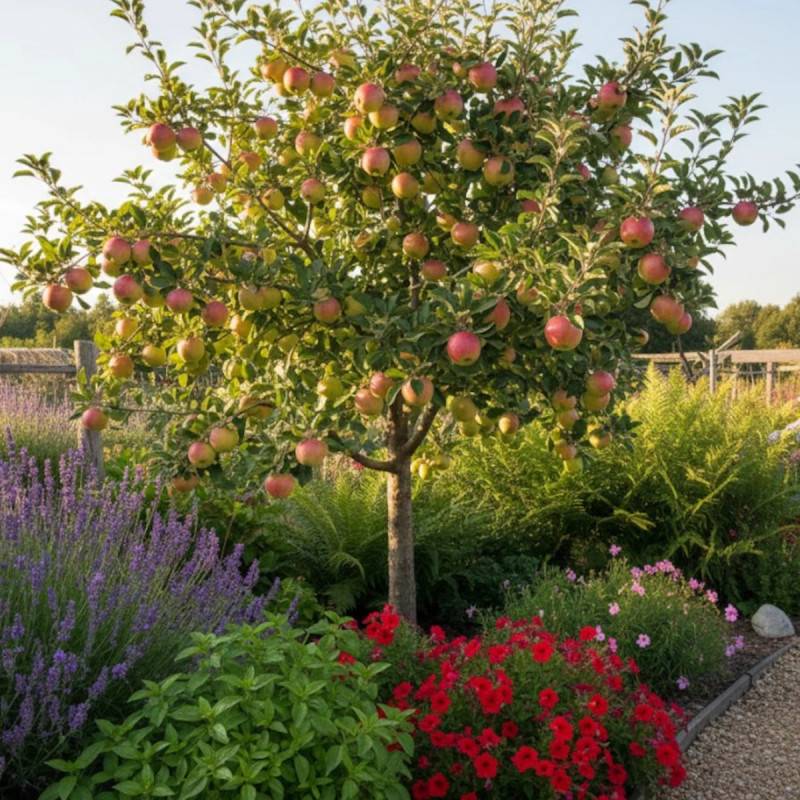 Pommier Api Rose - Bon rendement - Pot de 15L - 1/2 tige - 150/175 cm - De 3,00 m à 5,00 m - Imagen 4