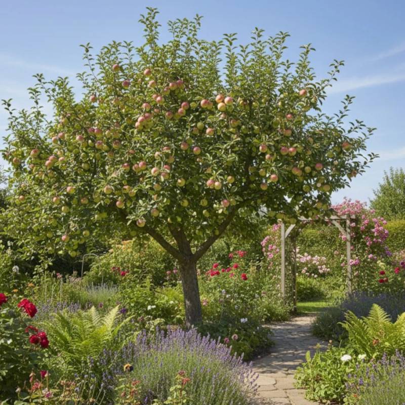 Pommier Api Rose - Bon rendement - Pot de 15L - 1/2 tige - 150/175 cm - De 3,00 m à 5,00 m - Imagen 5