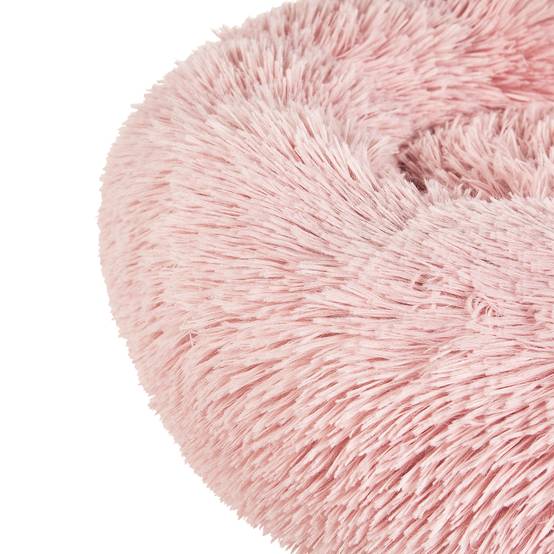 Beliani - Lit pour animal Fourrure synthétique Rose KULU - 80x80x20- Beliani - Image 4