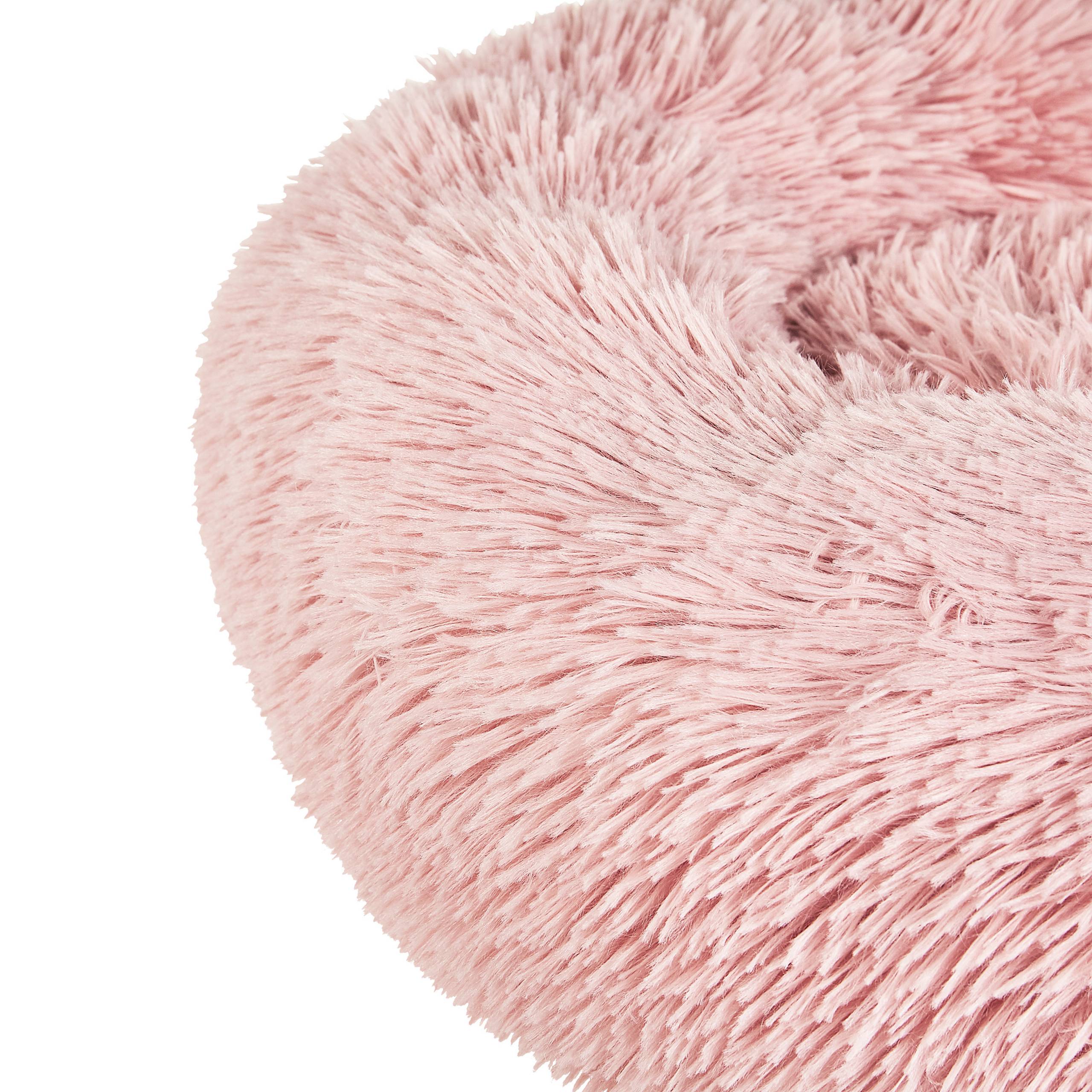 Beliani - Lit pour animal Fourrure synthétique Rose KULU - 80x80x20- Beliani - Image 4