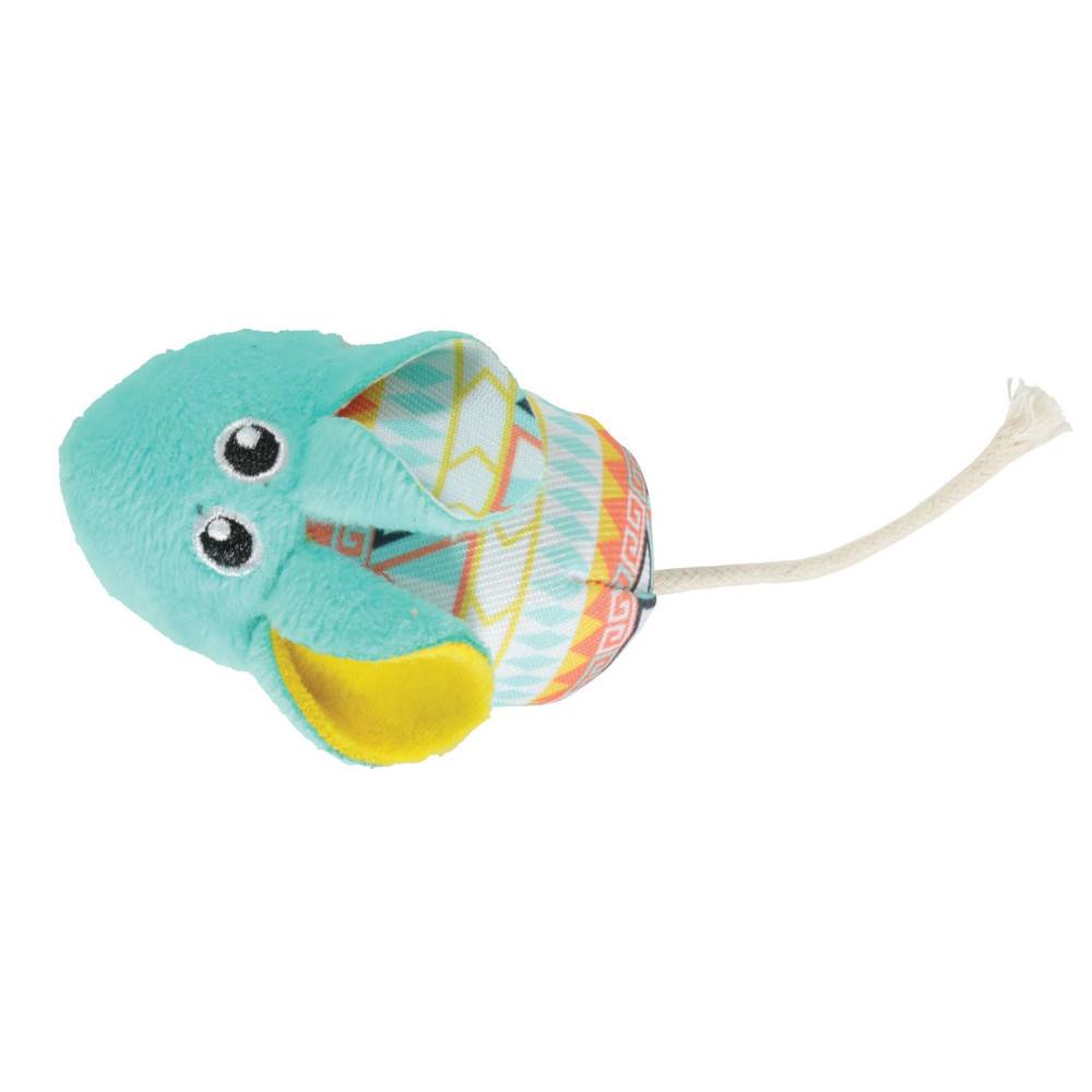 Zolux - Souris vert Kali   14 x 5 x 3 cm avec catnip Jouet chat - Imagen 1