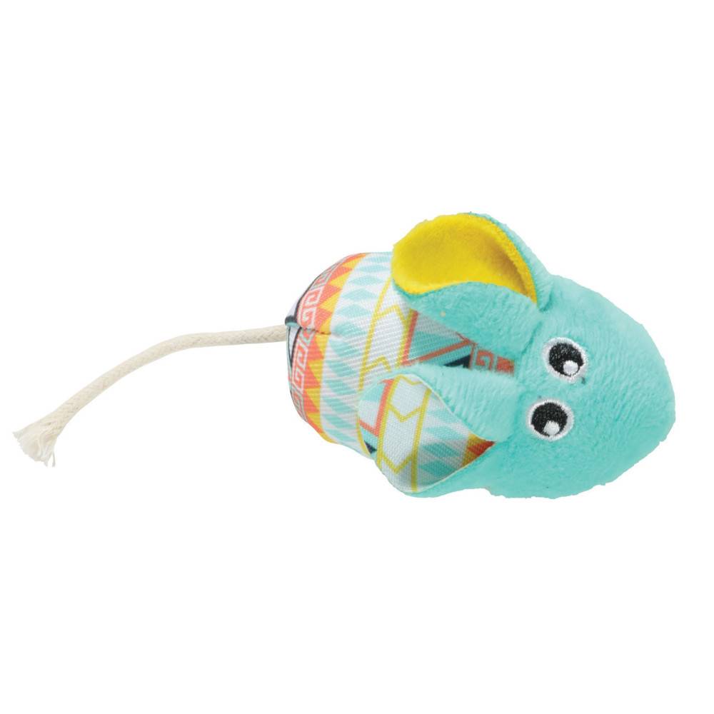 Zolux - Souris vert Kali   14 x 5 x 3 cm avec catnip Jouet chat - Imagen 2