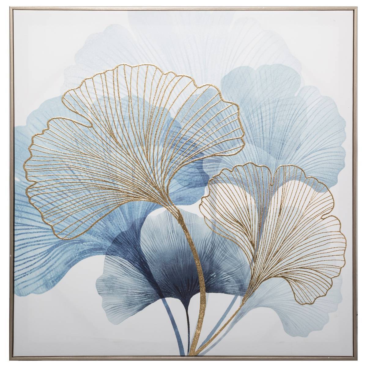 Atmosphera - Toile encadrée "Ginko" 58x58cm - Atmosphera Créateur d'intérieur - Imagen 1