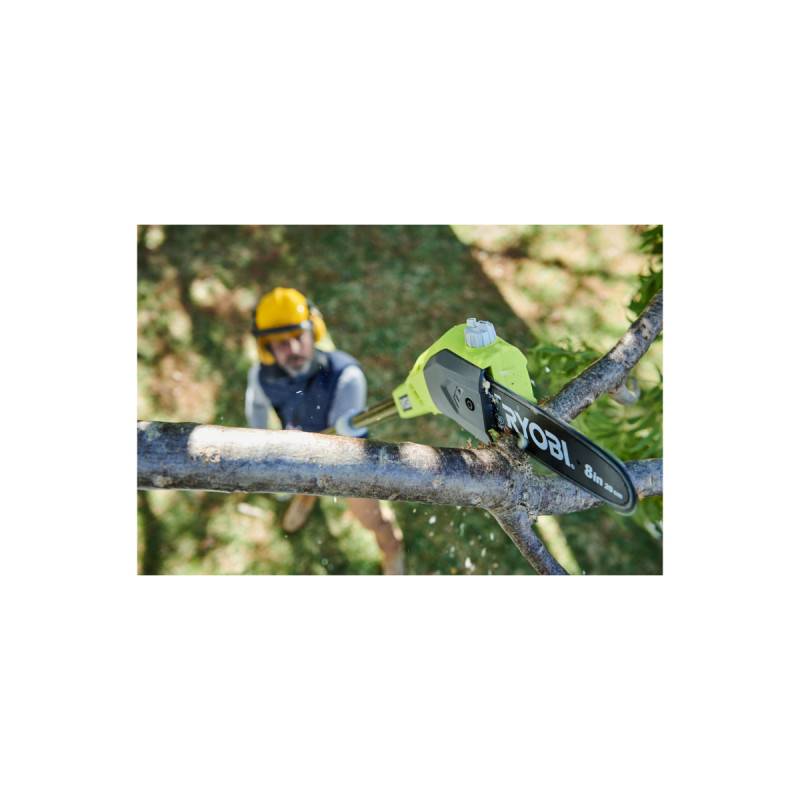 Ryobi - Pack RYOBI Elagueur à chaine sur perche OPP1820 - 18V One+ - 1 Batterie 2.0Ah - 1 Chargeur rapide - Image 4