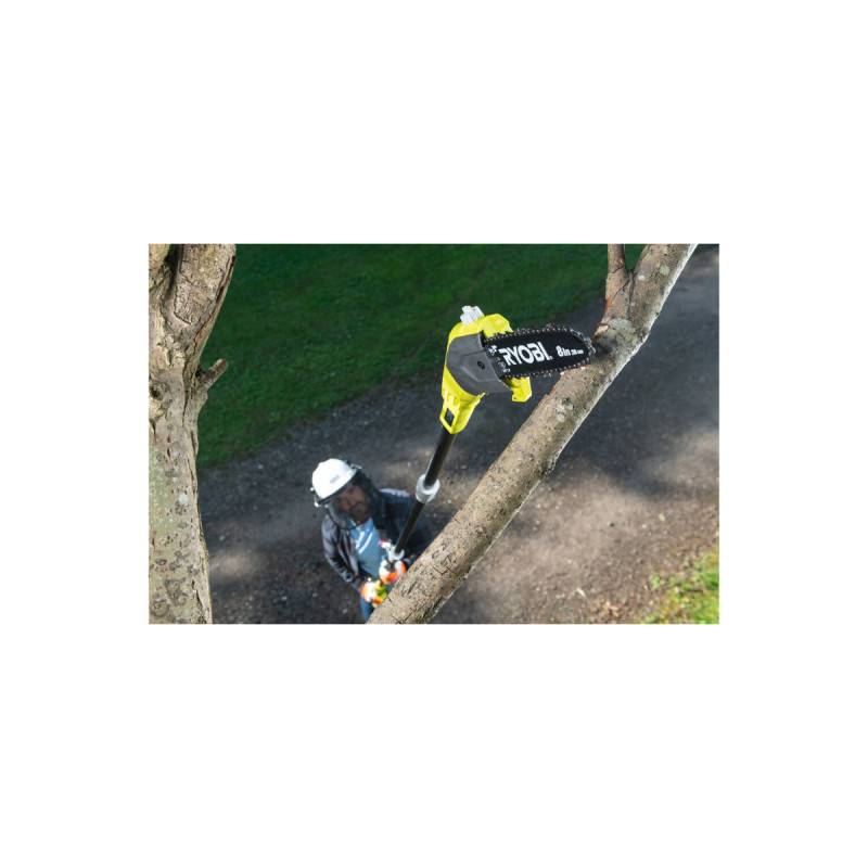 Ryobi - Pack RYOBI Elagueur à chaine sur perche OPP1820 - 18V One+ - 1 Batterie 2.0Ah - 1 Chargeur rapide - Image 3