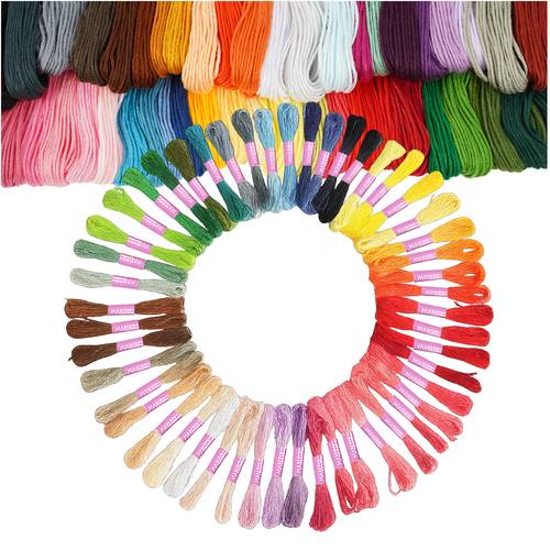 Fil à broder 50 couleurs - Image 1