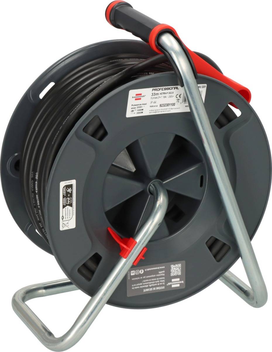Enrouleur de câble 300 KU 3201 Professional, 33m H07RN-F 3G2,5, IP44 - BRENNENSTUHL - 9232301100 - Image 5