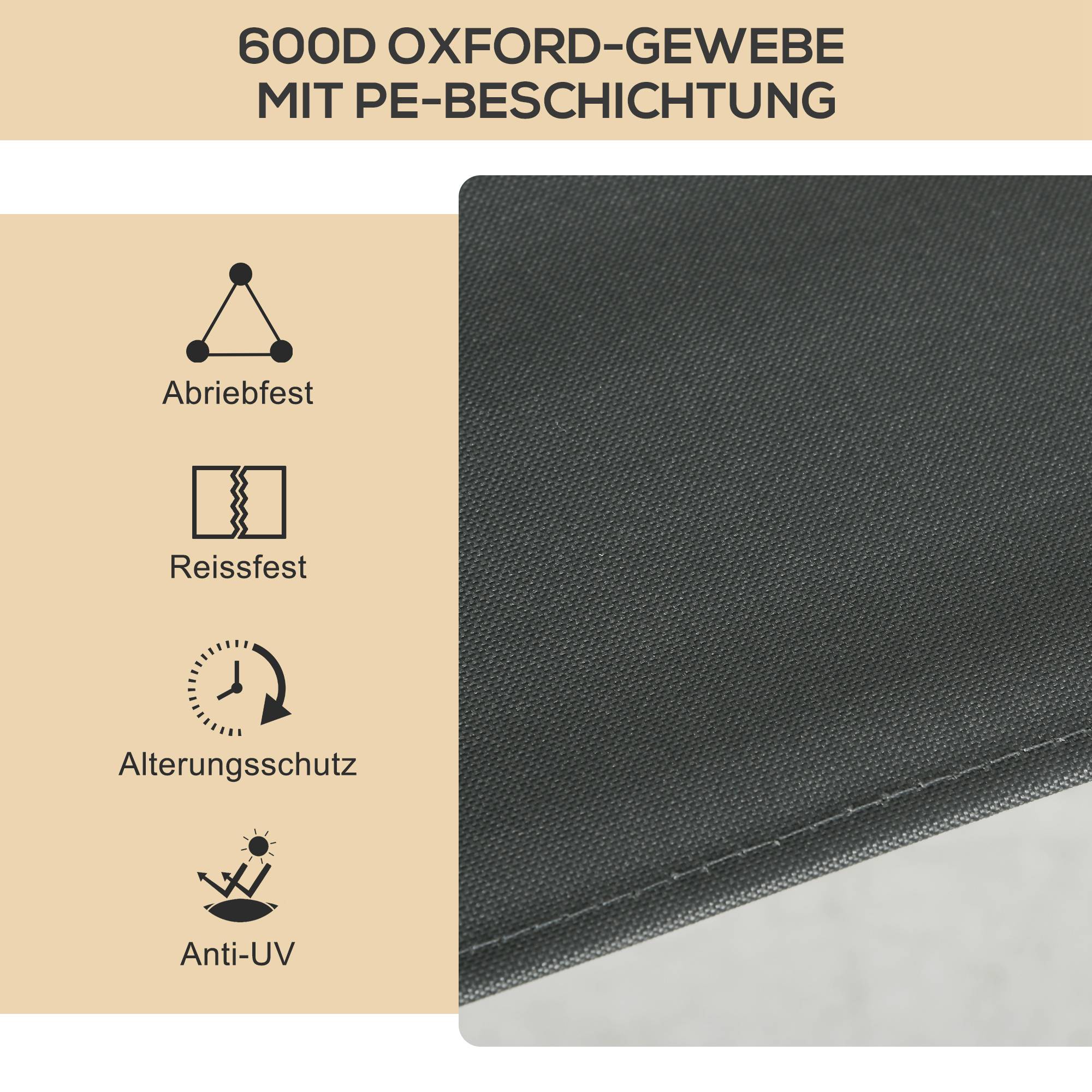 Lot 2 Chaises Camping Acier Oxford Pliables Plage Pêche Légères 54x59x78cm Gris Foncé - ComfortXL Outdoor Living - Image 8