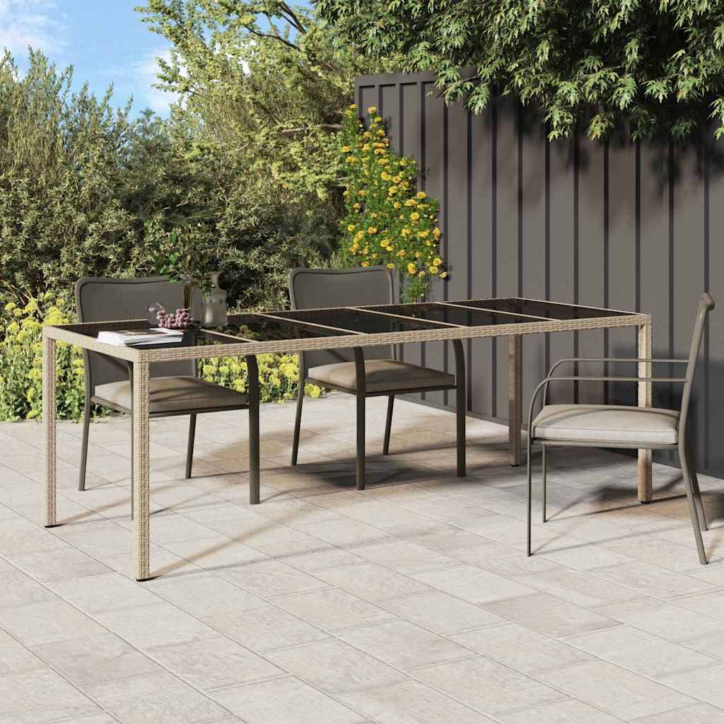 Maison Chic - Table De Jardin - Table Extérieure Beige 250 x 100 x 75 cm Poly rotin - Image 2