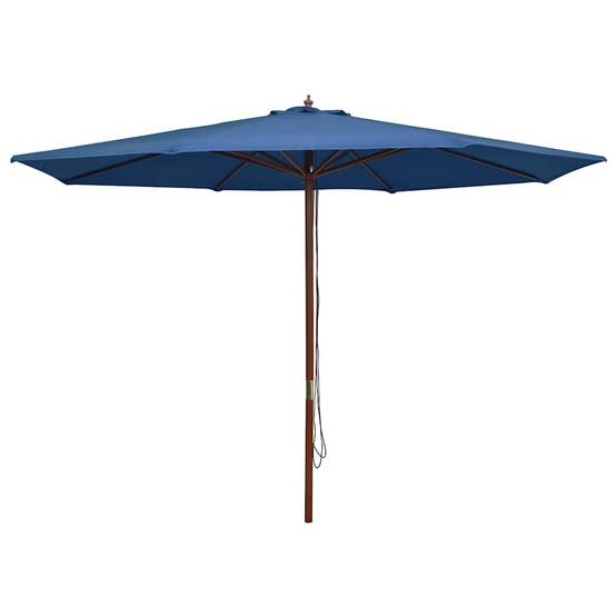 PANGIVO - Parasol d'extérieur avec mât en bois 350 cm Bleu - PANGIVO - Image 1
