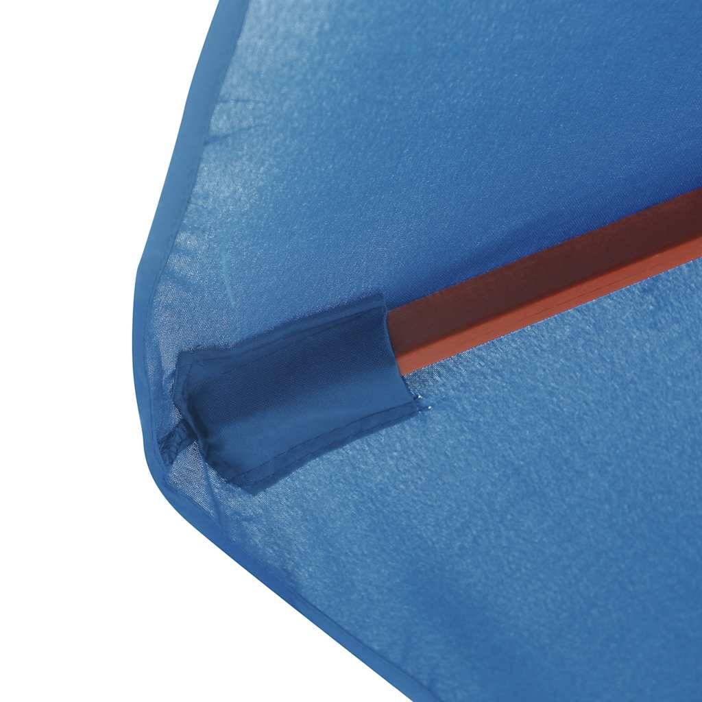 PANGIVO - Parasol d'extérieur avec mât en bois 350 cm Bleu - PANGIVO - Image 5