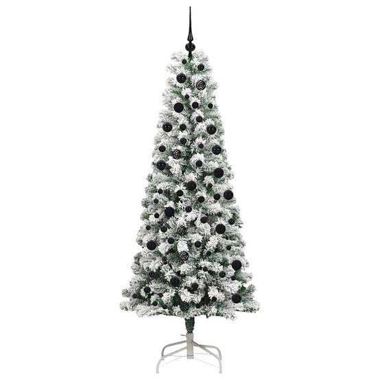 ComfortXL - Arbre de Noël Artificiel 210cm Tout-en-Un, avec Guirlande LED 8 Modes et 120 Décos – ComfortXL Outdoor Living - Image 4