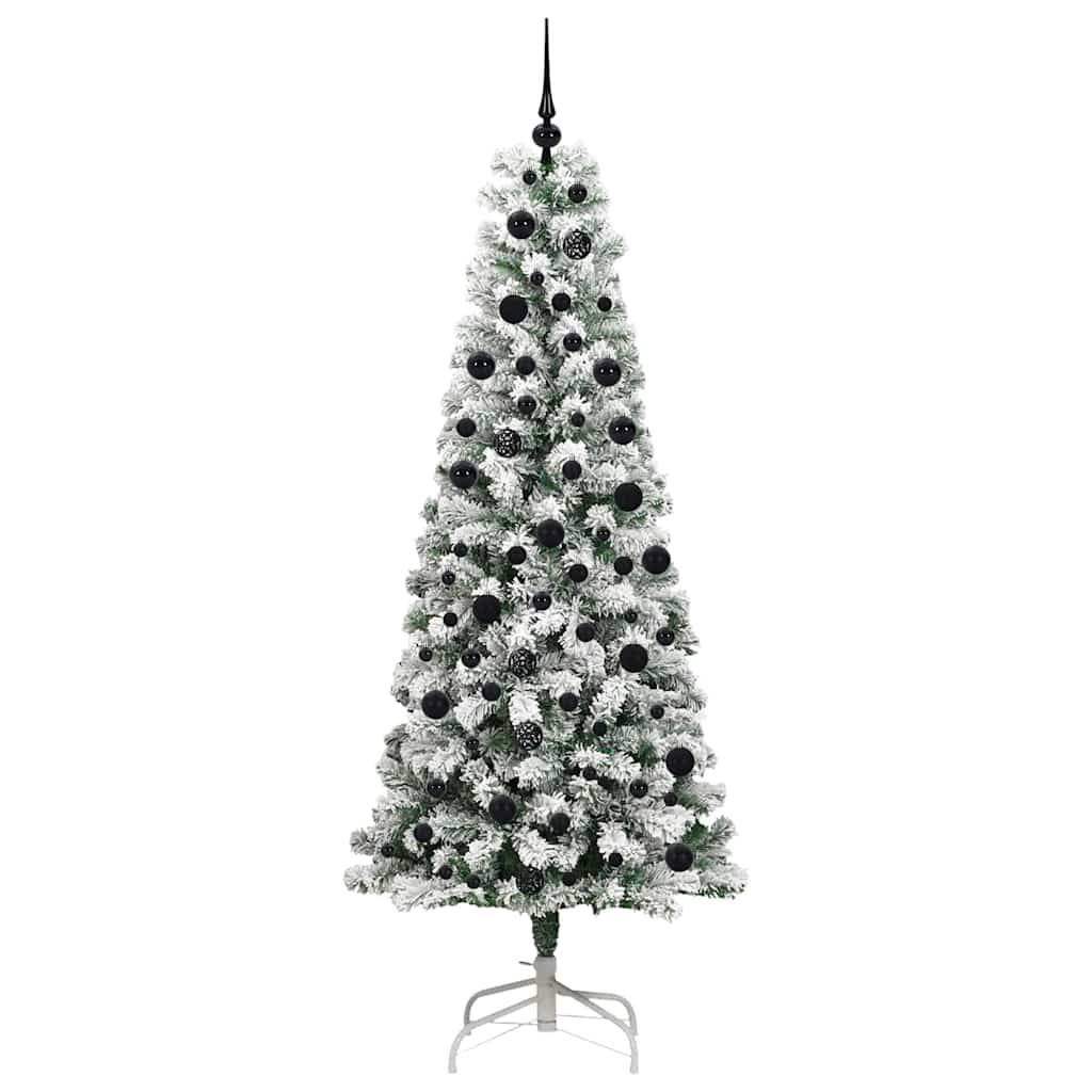 ComfortXL - Arbre de Noël Artificiel 210cm Tout-en-Un, avec Guirlande LED 8 Modes et 120 Décos – ComfortXL Outdoor Living - Image 4