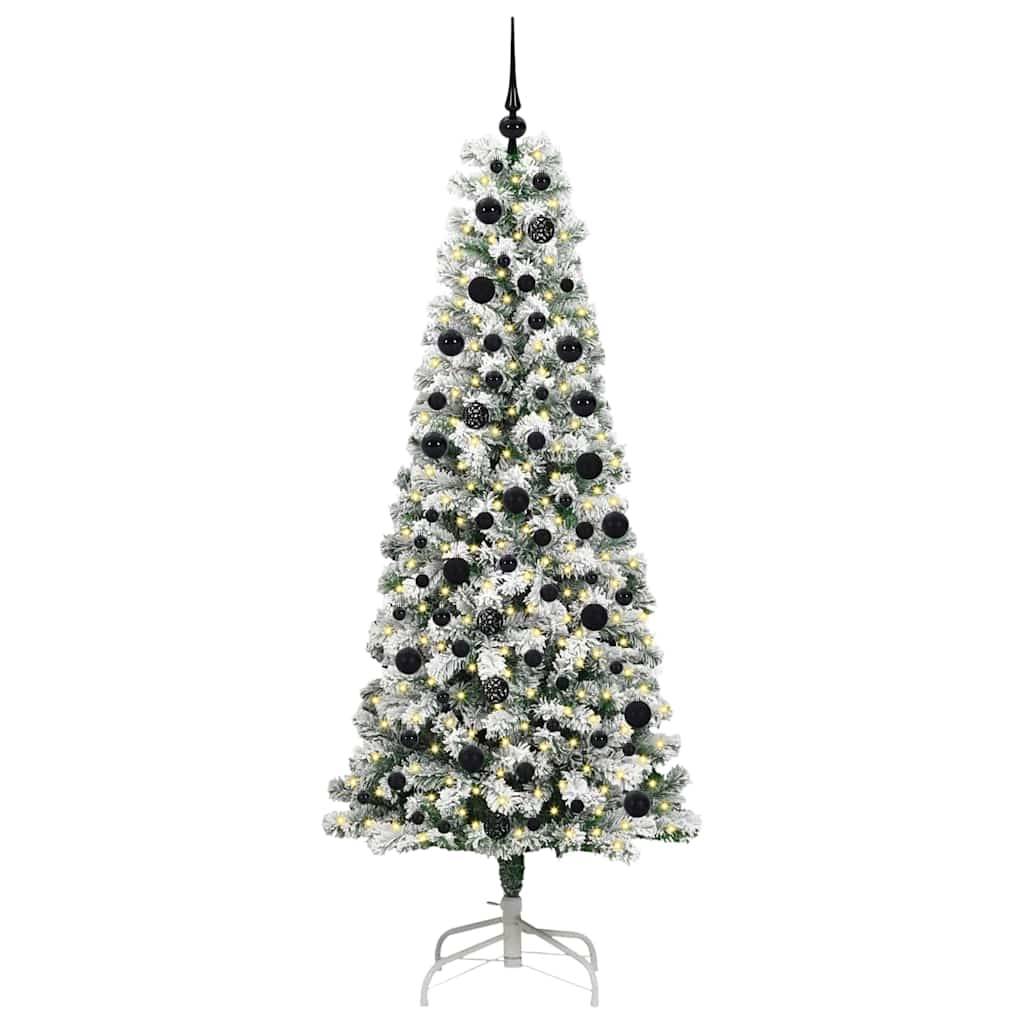 ComfortXL - Arbre de Noël Artificiel 210cm Tout-en-Un, avec Guirlande LED 8 Modes et 120 Décos – ComfortXL Outdoor Living - Image 3