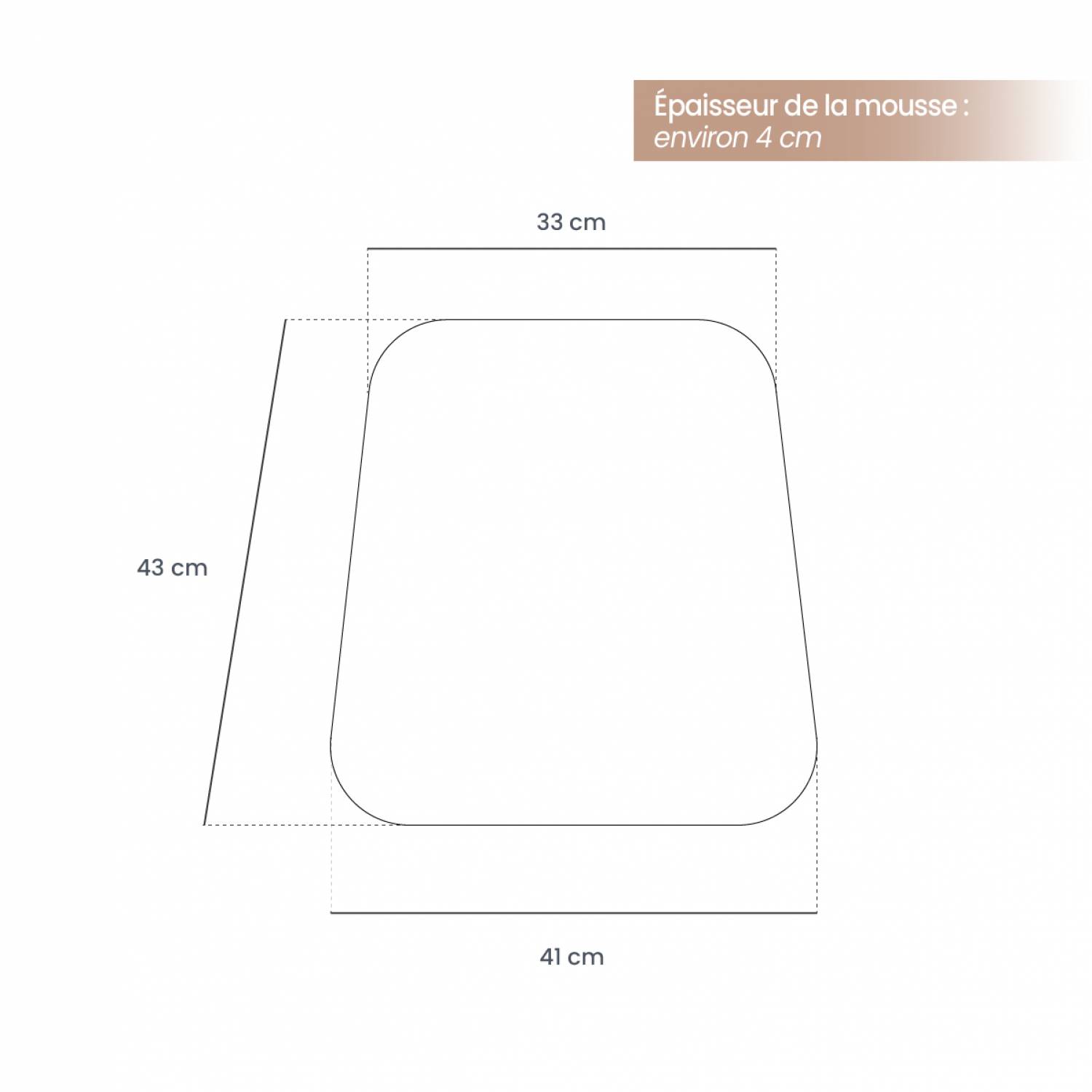 Linxor - Lot de 4 galettes, coussins déhoussables pour chaise - Orange - Linxor - Imagen 4