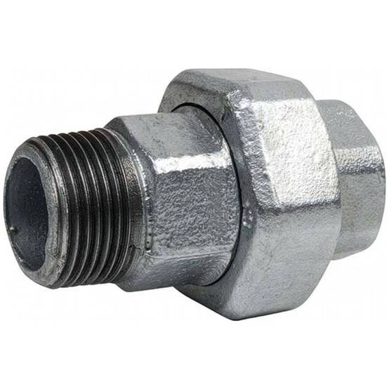 Raccord Union à Portée Conique Mâle-Femelle en Fonte Malléable Galvanisée - 3/4'' - Image 1