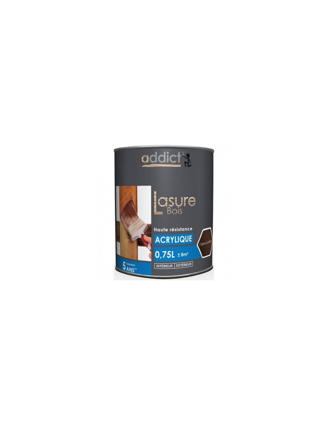 Lasure Acrylique 0.75l Chene Rustique - Addict - Image 2