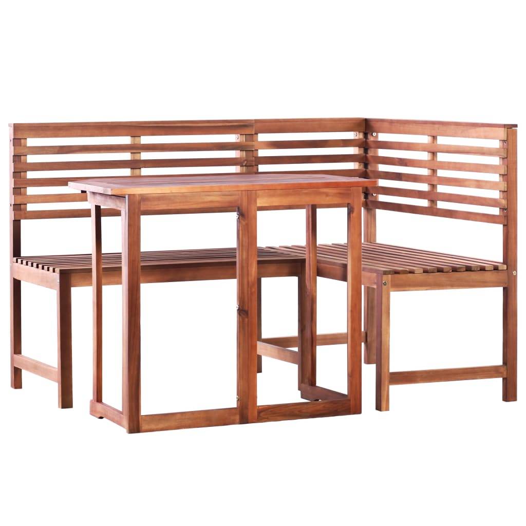 Vidaxl - Mobilier de bistro 2 pcs Bois d'acacia massif vidaXL 44038 - Imagen 1