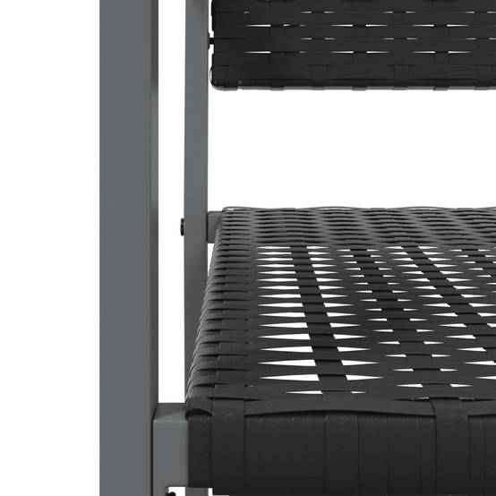 Lot de 6 Chaises de jardin - Chaises d'extérieur - Fauteuils de jardin noir 54x62,5x89 cm résine tressée - Image 7
