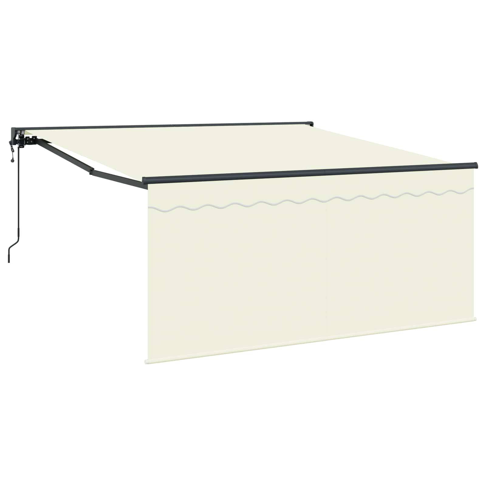 PANGIVO - Auvent Rétractable Crème 350 x 250 x 165 cm Polyester et Aluminium, 3330210 - PANGIVO - Image 2