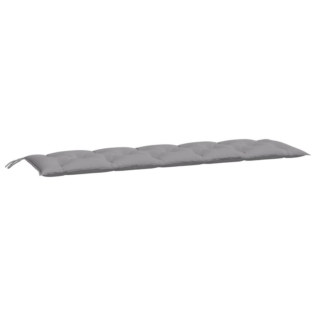 Coussin de banc de jardin gris 180x50x7 cm tissu oxford P120 - Image 1
