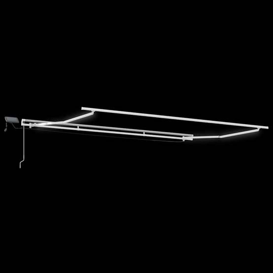 Auvent de Terrasse Manuel Rétractable avec Éclairage LED Toile Polyester Bordeaux 400x300 cm – ComfortXL Outdoor Living - Image 9