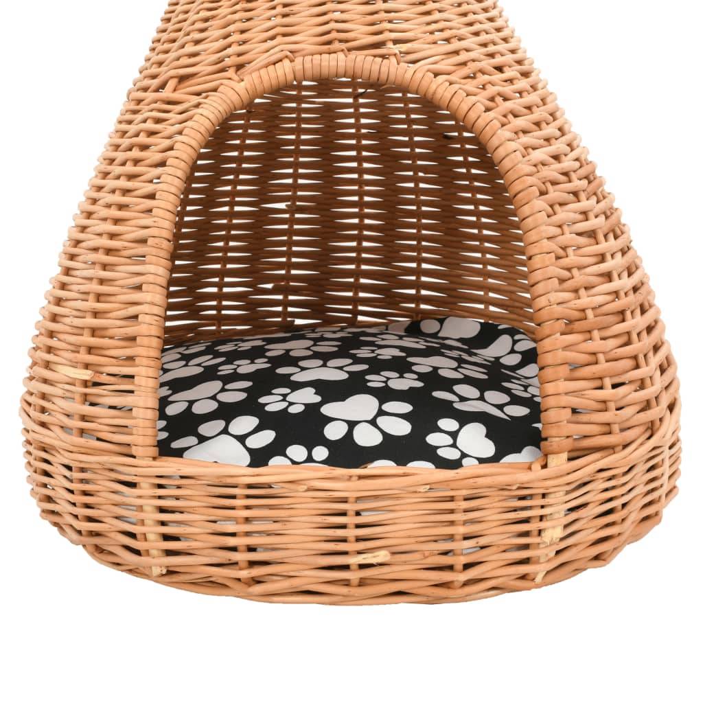 Vidaxl - Panier pour chats avec coussin 40x60 cm Saule naturel vidaXL 170777 - Imagen 5