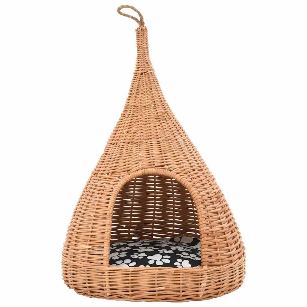 Vidaxl - Panier pour chats avec coussin 40x60 cm Saule naturel vidaXL 170777 - Imagen 6