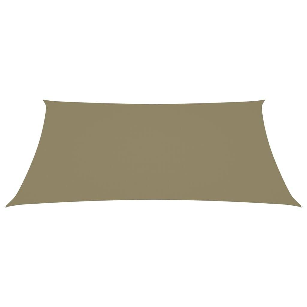 Helloshop26 - Voile toile d'ombrage parasol tissu oxford rectangulaire 5 x 7 m beige - Imagen 1