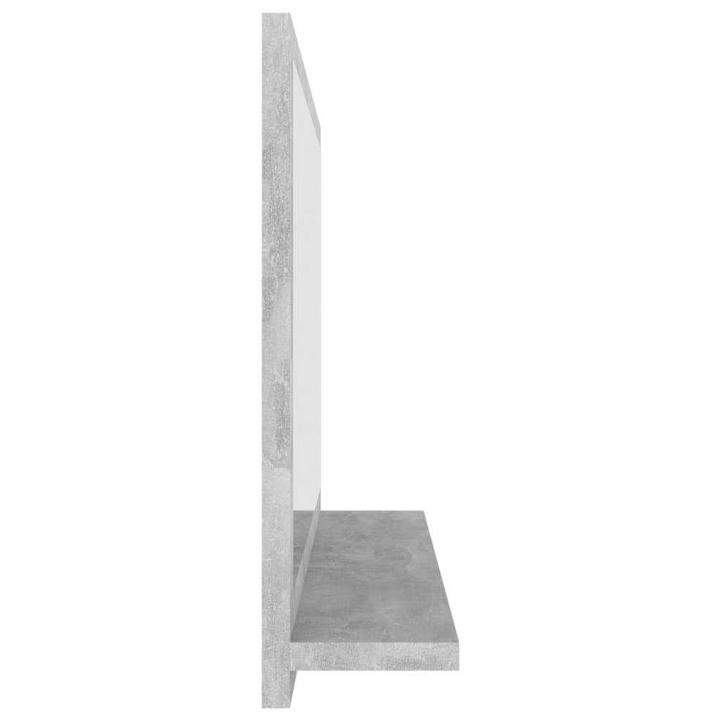 Miroir de salle de bain 60 x 10,5 x 37 cm aggloméré gris - Image 3