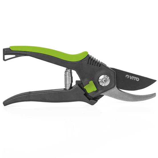 Sécateur de Jardin manuel 20 cm Ciseaux Jardinage Lame Acier Carbone VITO - Image 2