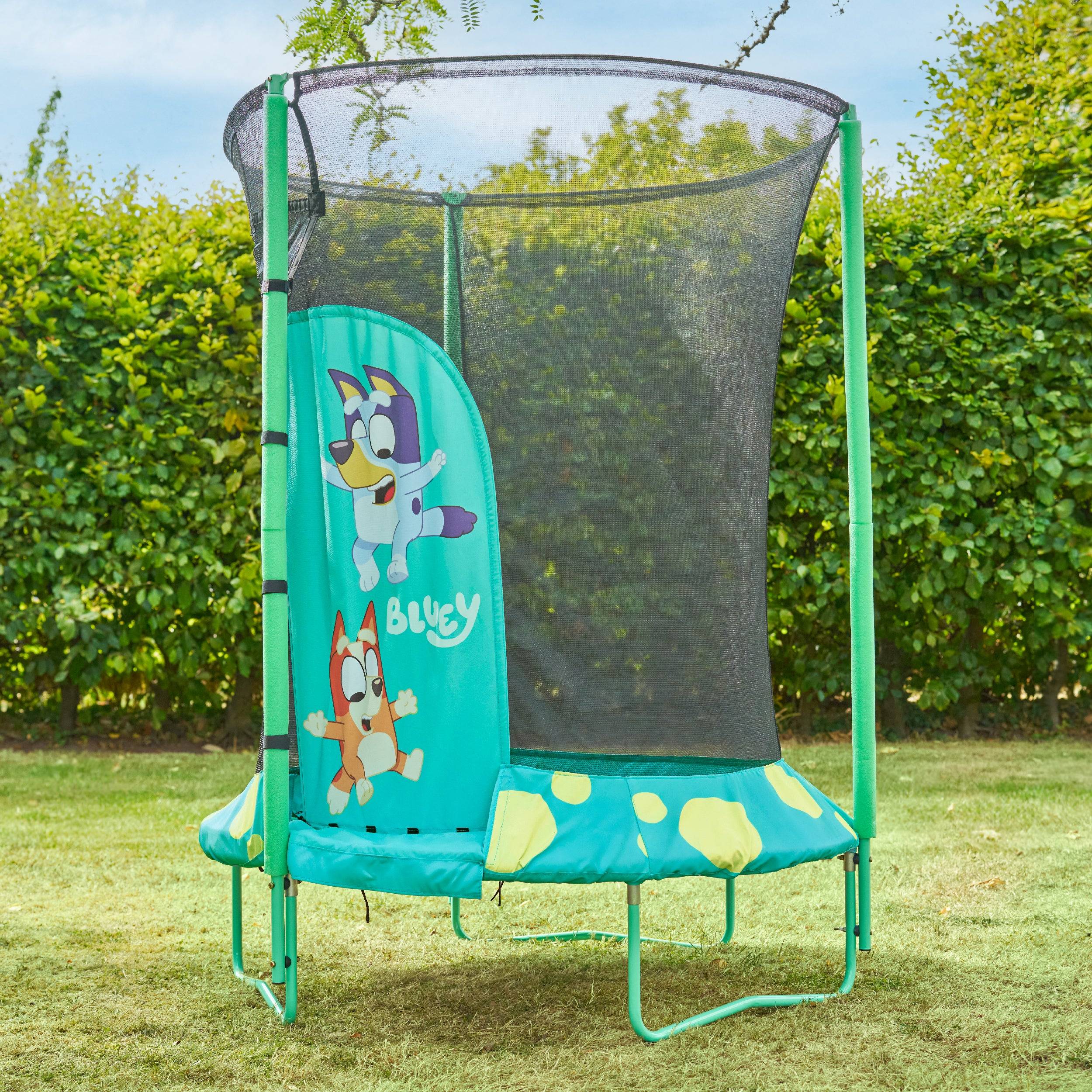 Trampoline rond D140 cm Bluey avec ouverture igloo JUNIOR bleu - Image 5