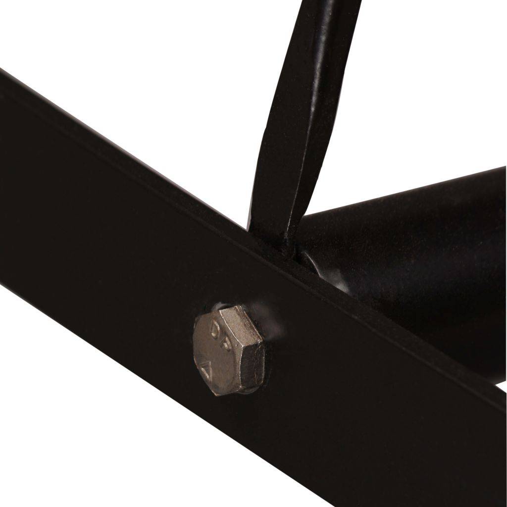 Helloshop26 - Table haute mange debout bar bistrot bois massif de sesham 107 cm - Imagen 5