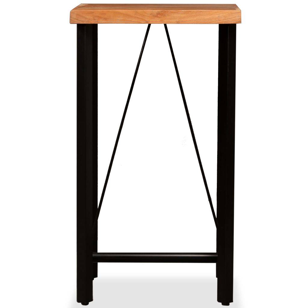 Helloshop26 - Table haute mange debout bar bistrot bois massif de sesham 107 cm - Imagen 3