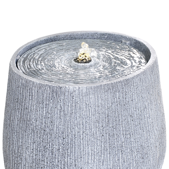 Fontaine décorative Résine Gris CASCATA - Beliani - Image 4