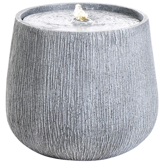 Fontaine décorative Résine Gris CASCATA - Beliani - Image 1