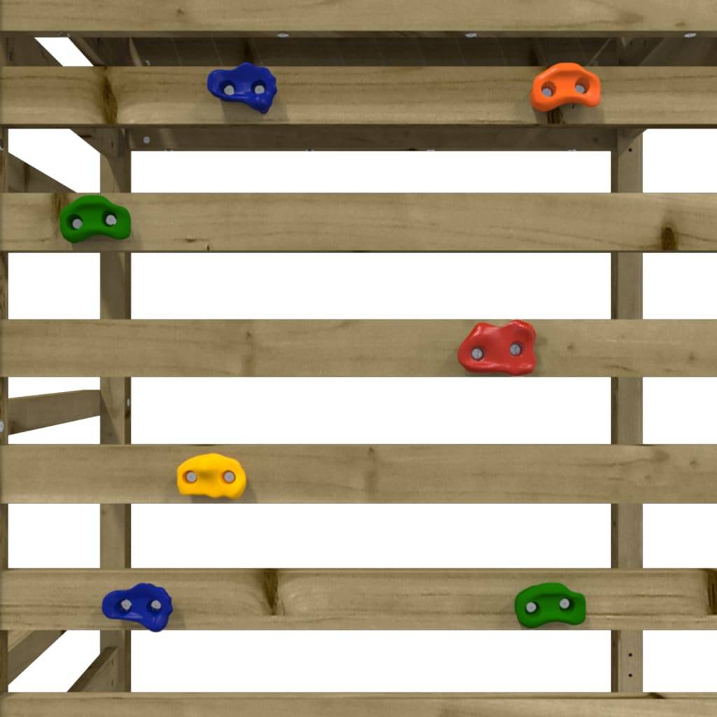 Helloshop26 - Aire de jeux d'extérieur balançoires toboggan portiques robuste jeux jardin 245 x 257 x 264 cm bois de pin imprégné - Imagen 6