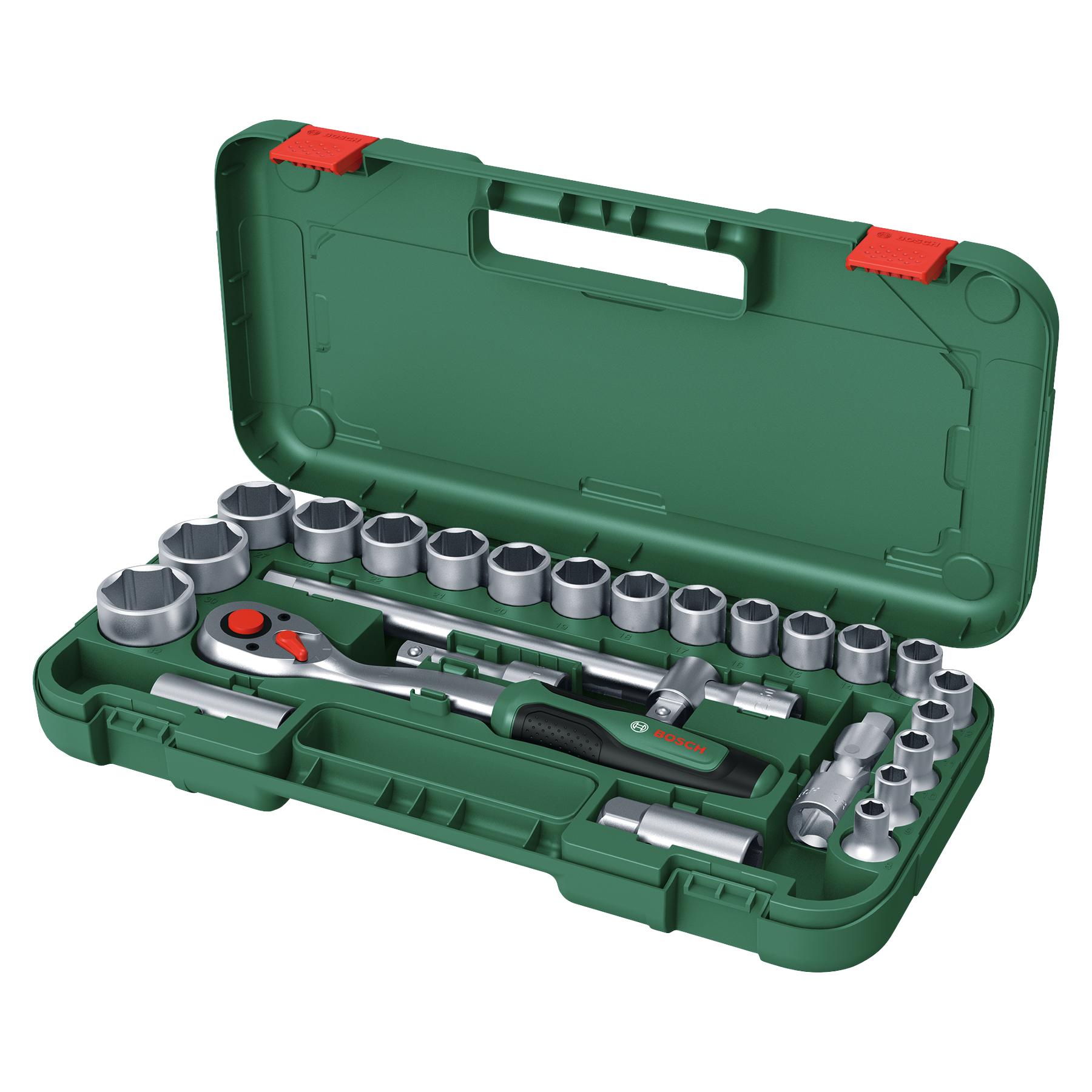 Bosch - Set 25 pièces avec cliquet 1/2' - BOSCH - 1600A02Z9F - Image 1