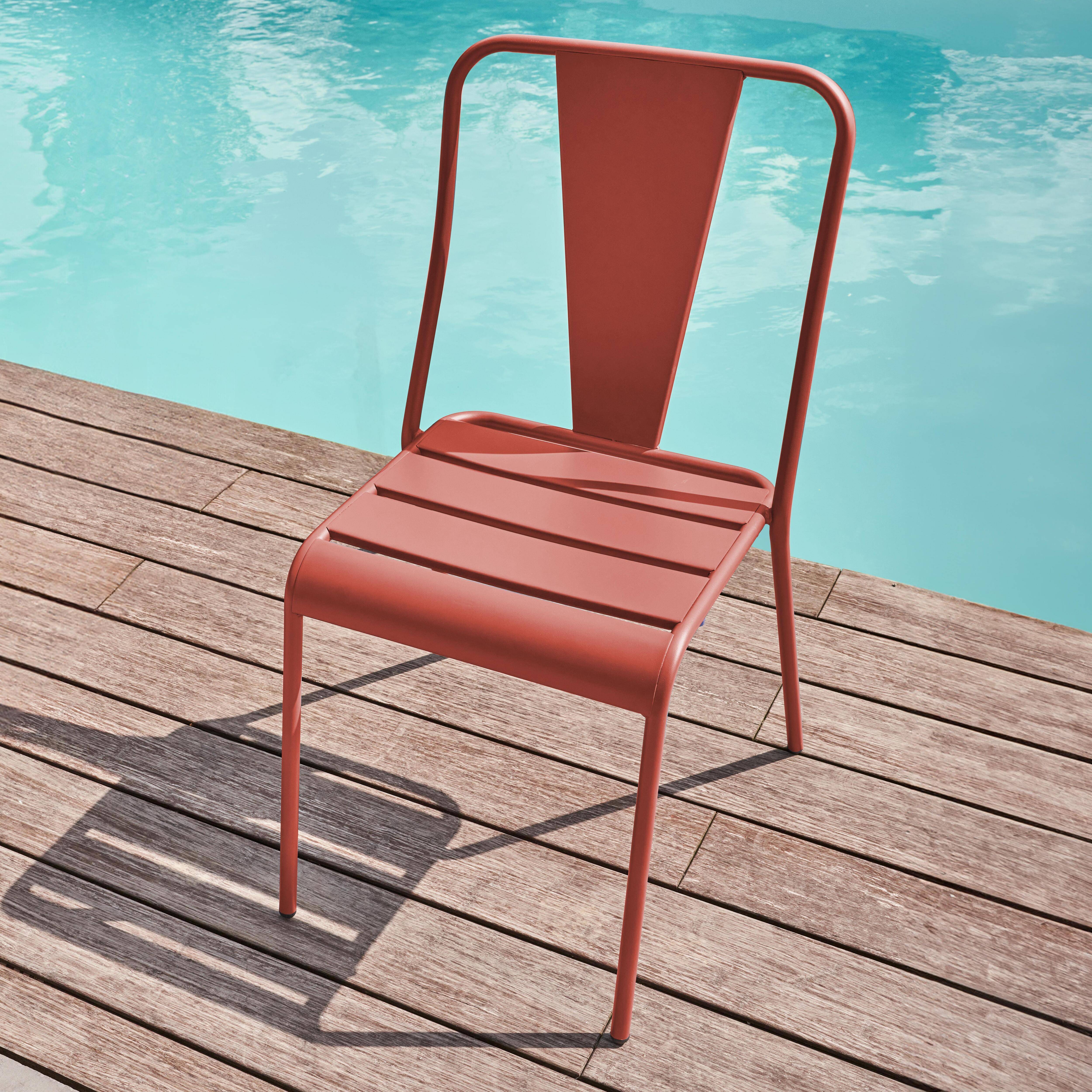 Oviala - Chaise de jardin en métal argile Dieppe - Oviala - Imagen 2