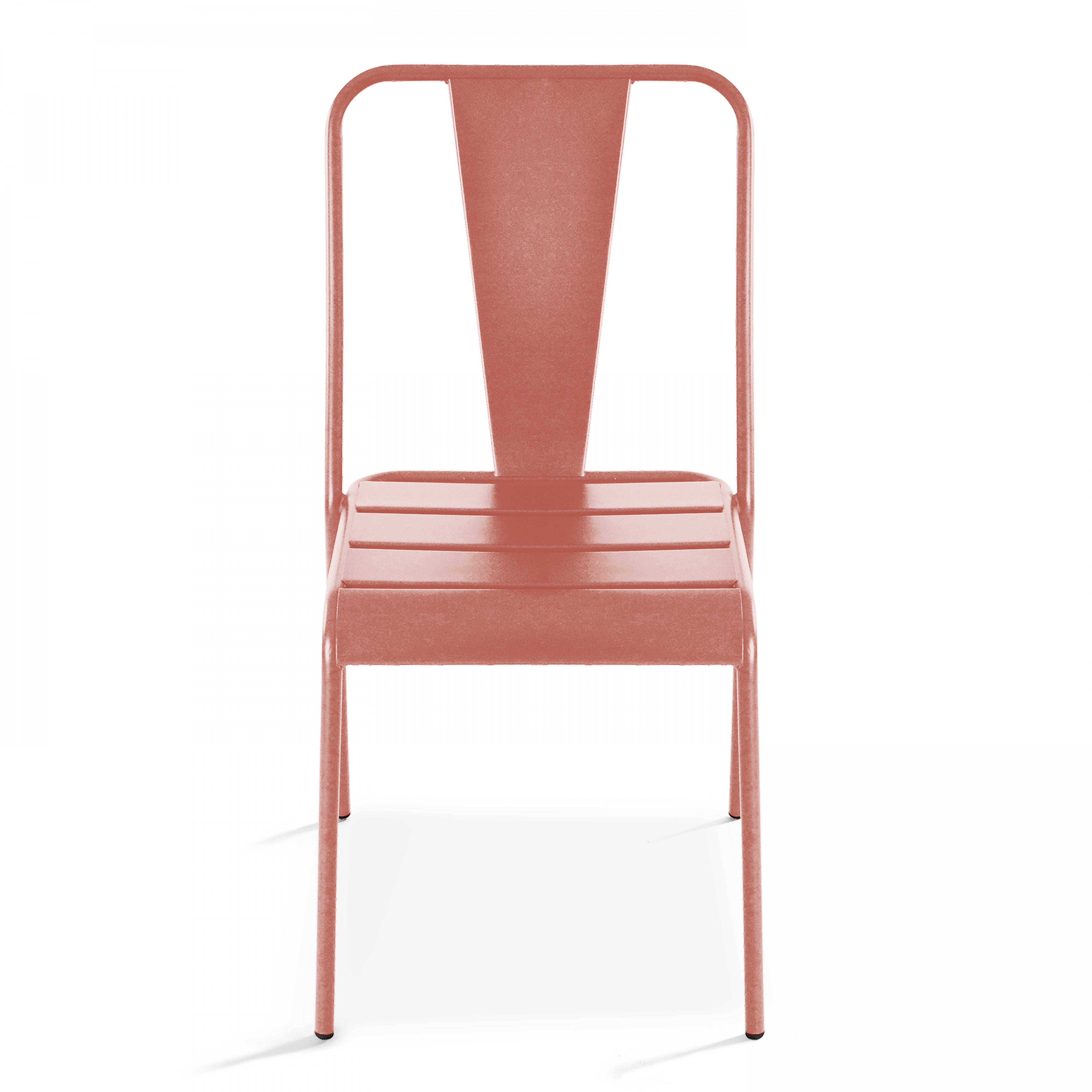 Oviala - Chaise de jardin en métal argile Dieppe - Oviala - Imagen 4