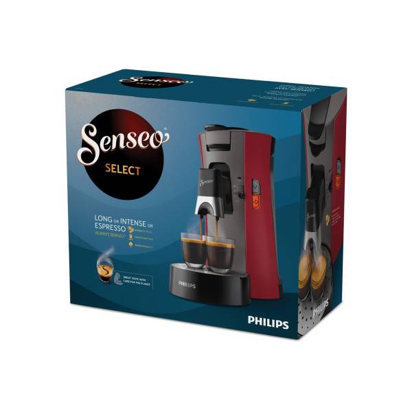 Philips - Machine a Cafe  dosettes SENSEO - PHILIPS - CSA240/91 - Select Eco - 1450 W - Rouge intense - Image 8
