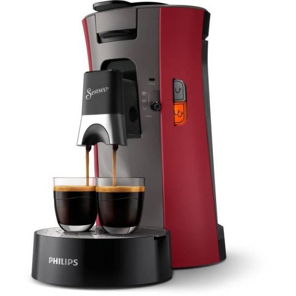 Philips - Machine a Cafe  dosettes SENSEO - PHILIPS - CSA240/91 - Select Eco - 1450 W - Rouge intense - Image 3