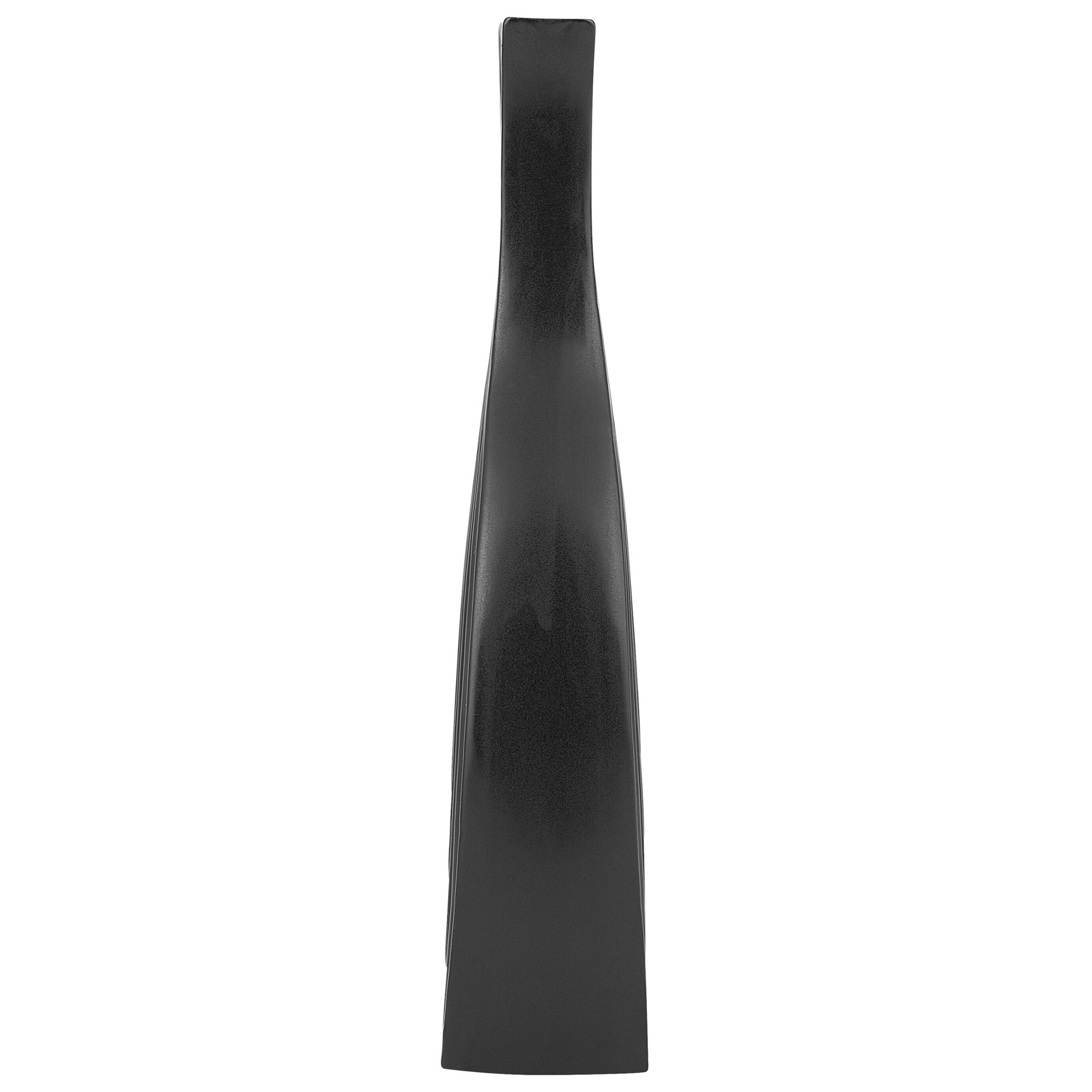 Beliani - Vase décoratif Céramique Noir THAPSUS - 16x4x39- Beliani - Image 5