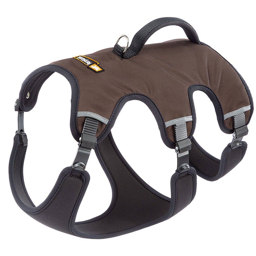 Ferplast - Ferplast Harnais Chien Réglable XL Poitrail 82-92 cm avec Poignée, Marron - Imagen 1