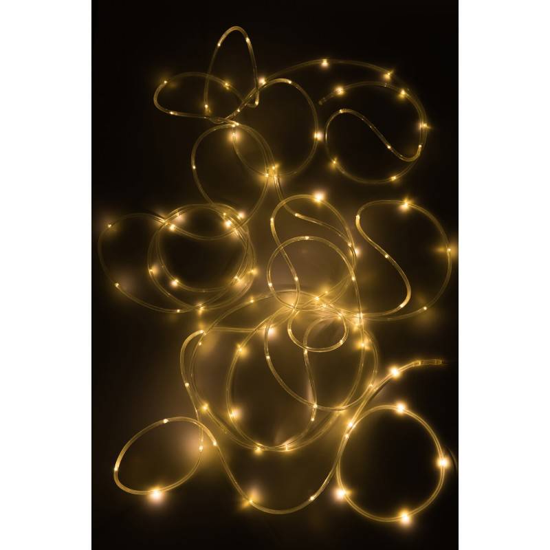 Guirlande lumineuse fil en Plastique Blanc 18x18x6cm - J-Line - Image 2